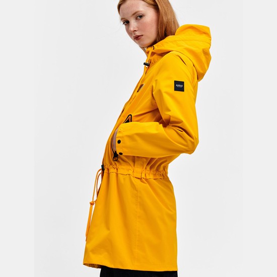 Aigle Long Waterproof And Windproof Parkas Women Yellow ZA-74819